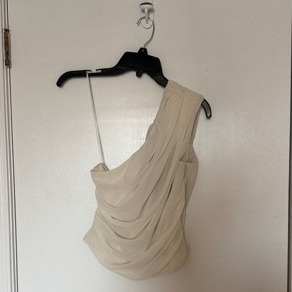 Abercrombie & Fitch Tops - Abercrombie and fitch- Elegant Cream One-Shoulder top- size small